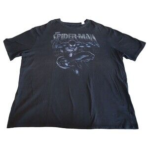 VTG Y2K The Amazing Spider-Man Black Symbiote Suit Men's Marvel T-Shirt Rare 4XL